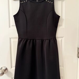 Forever 21 Black Sleeveless Dress with Studded Details